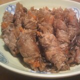 大根にんじん肉巻き★すき焼き風